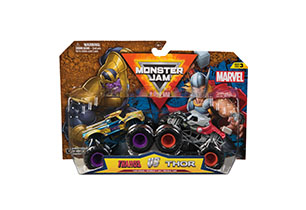 Monster Jam 1:64 Marvel 2 Pack Assorted